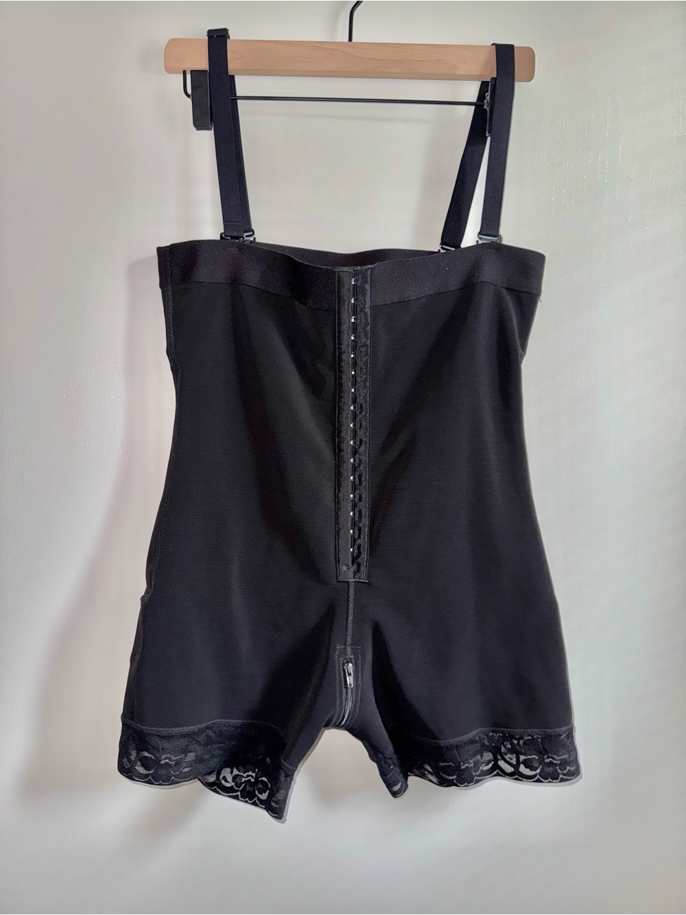 Lover Beauty Fajas Black One Piece Shapewear Control Waist XXL Hook & Eye Lace